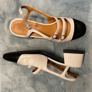 Sezane Paula Babies Ecru / Black - Size 10